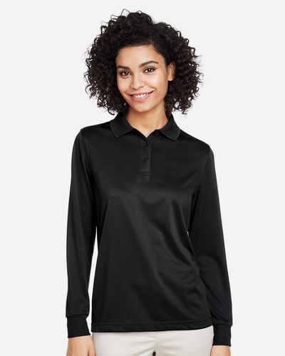 2115-Harriton Ladies' Advantage Snag Protection Plus IL Long Sleeve Polo image thumbnail