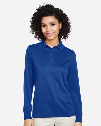 2115-Harriton Ladies' Advantage Snag Protection Plus IL Long Sleeve Polo image thumbnail