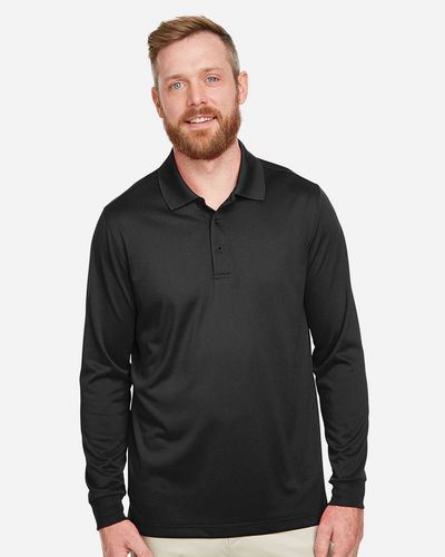 2115-Harriton Men's Advantage Snag Protection Plus IL Long Sleeve Polo image thumbnail