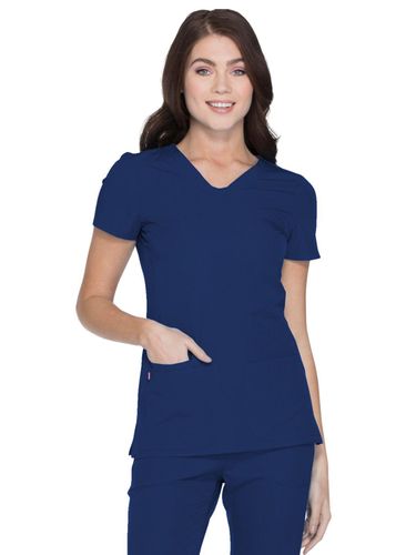 2115- Heartsoul Women's Break on Through Scrubs-"Pitter-Pat" Shaped V-Neck Top image thumbnail