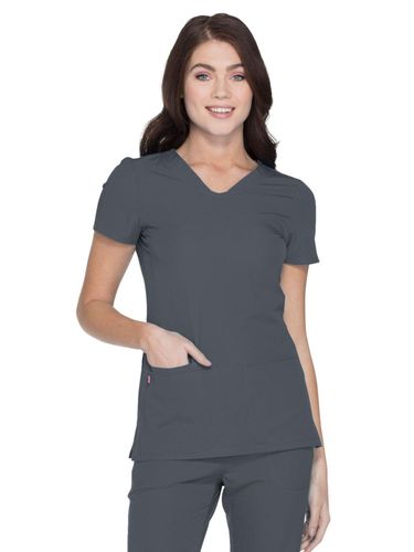 2115- Heartsoul Women's Break on Through Scrubs-"Pitter-Pat" Shaped V-Neck Top image thumbnail