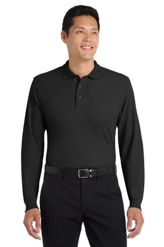 2115- Port Authority Silk Touch Long Sleeve Polo image thumbnail