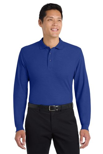 2115- Port Authority Silk Touch Long Sleeve Polo image thumbnail