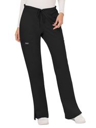 Image of Cherokee Workwear Revolution Mid Rise Moderate Flare Drawstring Pant