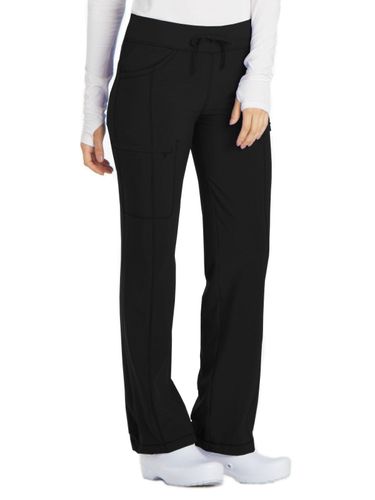 Cherokee Womens Infinity Low-Rise Straight Leg Drawstring Pant image thumbnail