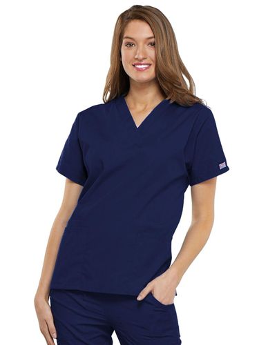 2115- Cherokee Workwear Ladies V-Neck Top image thumbnail