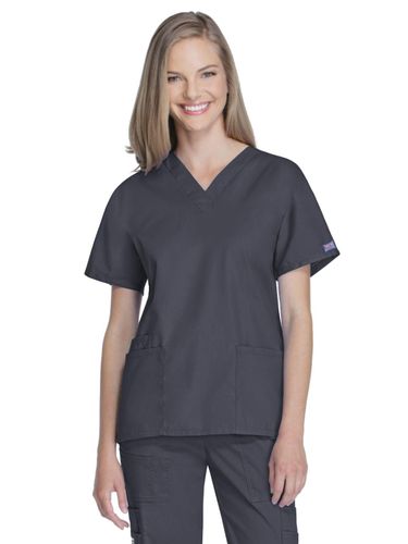 2115- Cherokee Workwear Ladies V-Neck Top image thumbnail