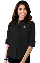 Image of 2115- Blue Generation Ladies 3/4 Sleeve Blouse