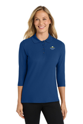 Image of 2115- Port Authority Ladies Silk Touch 3/4-Sleeve Polo