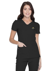 Image of 2115- Heartsoul Women's Break on Through Scrubs-"Pitter-Pat" Shaped V-Neck Top