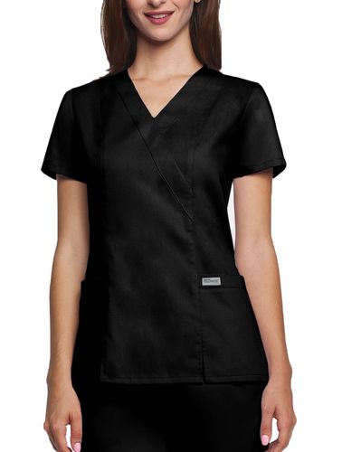 2115- Barco Grey's Anatomy Classic Women's Princess Mock Wrap Top image thumbnail