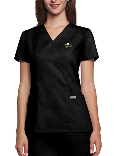 2115- Barco Grey's Anatomy Classic Women's Princess Mock Wrap Top image thumbnail