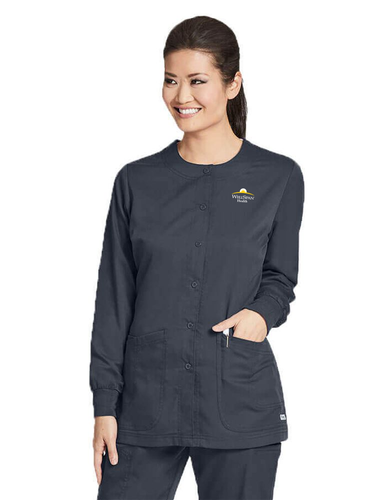 2115- Grey's Anatomy Women's Scrubs Round Neck Warm-Up Jacket image thumbnail