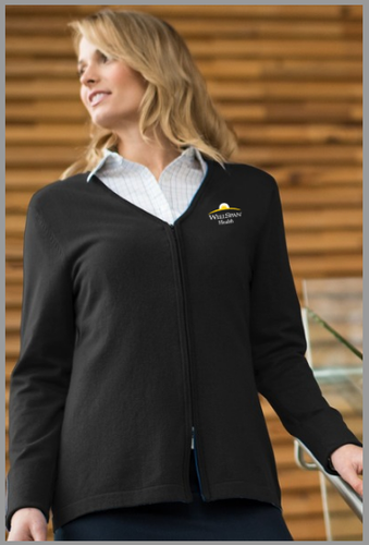 2115- Edwards Ladies' V-Neck Cardigan image thumbnail