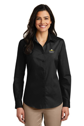 Image of 2021-Port Authority Women's Long Sleeve Carefree Poplin Shirt