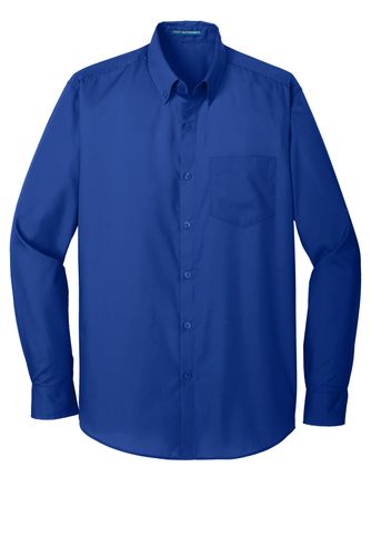2021-Port Authority Long Sleeve Carefree Poplin Shirt image thumbnail