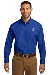 Image of 2021-Port Authority Long Sleeve Carefree Poplin Shirt