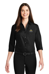 Image of 2021-Port Authority Ladies 3/4-Sleeve Carefree Poplin Shirt