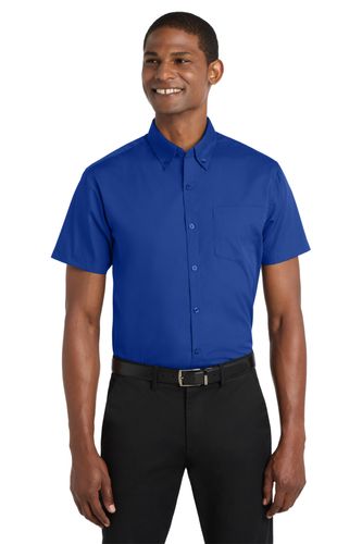 2021-Port Authority Short Sleeve Carefree Poplin Shirt image thumbnail