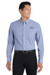 Image of Port Authority® Tall Crosshatch Easy Care Shirt (Made to Order)