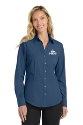 Image of Port Authority® Women's Crosshatch Easy Care Shirt (Made to Order)