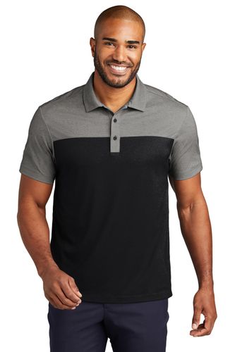 Port Authority® Fine Pique Blend Blocked Polo image thumbnail