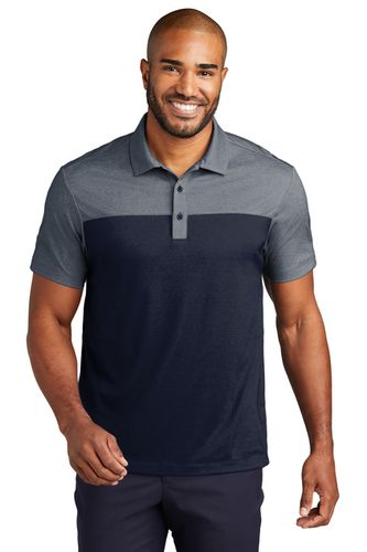 Port Authority® Fine Pique Blend Blocked Polo image thumbnail