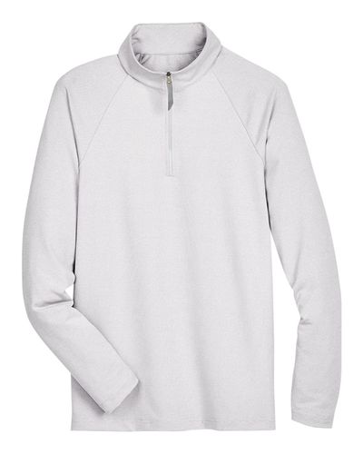Men's CrownLux Performance® Clubhouse Micro-Stripe Quarter-Zip Pullover image thumbnail