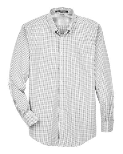 Men's Crown Collection® Gingham Check Woven Dress Shirt image thumbnail
