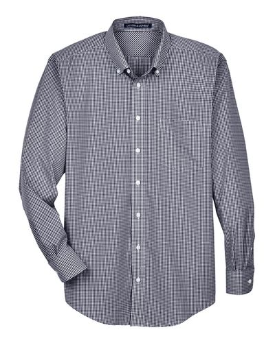 Men's Crown Collection® Gingham Check Woven Dress Shirt image thumbnail
