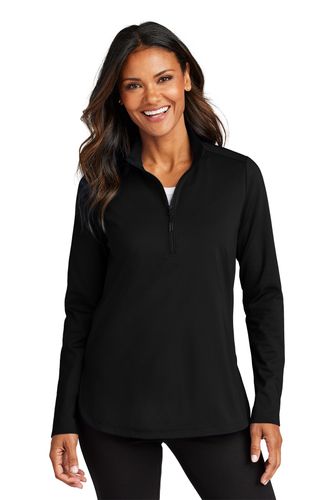 Port Authority® Women's C-FREE® Double Knit Quarter-Zip image thumbnail