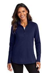 Image of Port Authority® Women's C-FREE® Double Knit Quarter-Zip