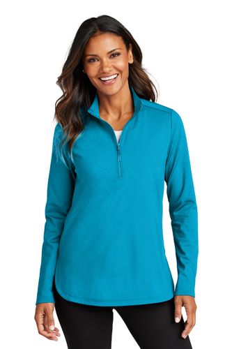 Port Authority® Women's C-FREE® Double Knit Quarter-Zip image thumbnail