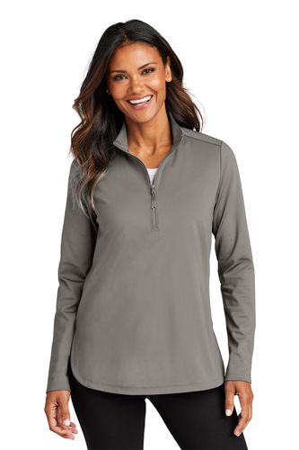 Port Authority® Women's C-FREE® Double Knit Quarter-Zip image thumbnail