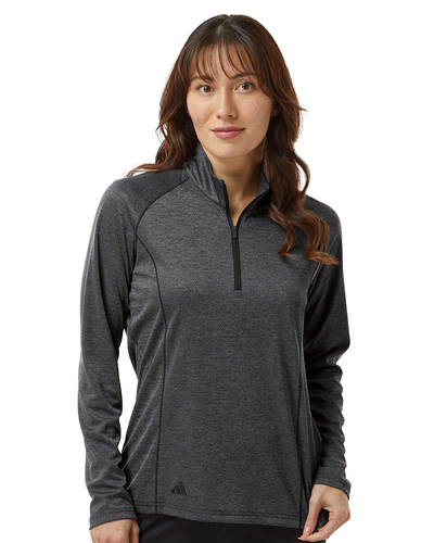 Adidas Women's Space Dyed Quarter-Zip Pullover image thumbnail