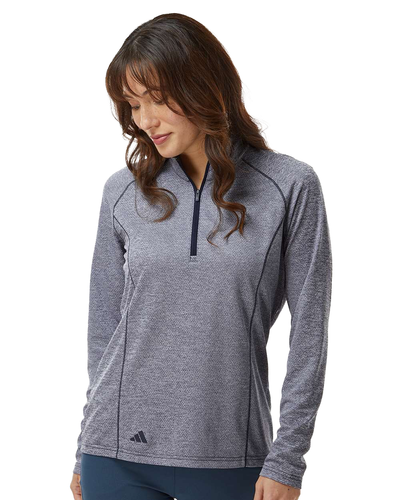 Adidas Women's Space Dyed Quarter-Zip Pullover image thumbnail
