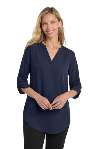 Port Authority ® Women's 3/4-Sleeve Tunic Blouse image thumbnail