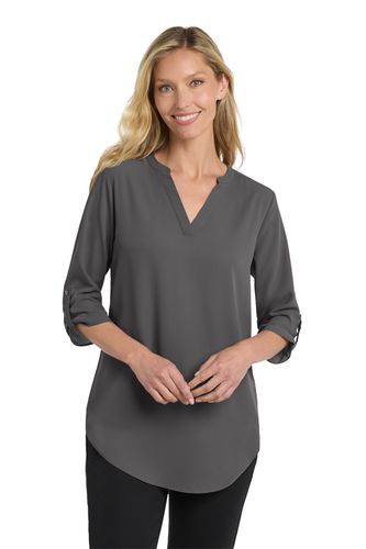 Port Authority ® Women's 3/4-Sleeve Tunic Blouse image thumbnail