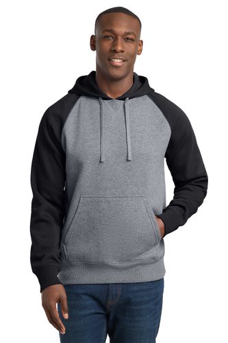 Sport-Tek Raglan Colorblock Pullover Hooded Sweatshirt image thumbnail