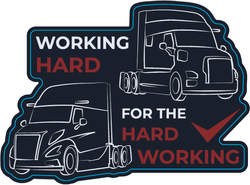 Image of Working Hard for the Hard Working Stickers