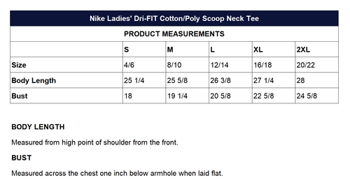 Nike Ladies' Dri-FIT Cotton/Poly Tee image thumbnail