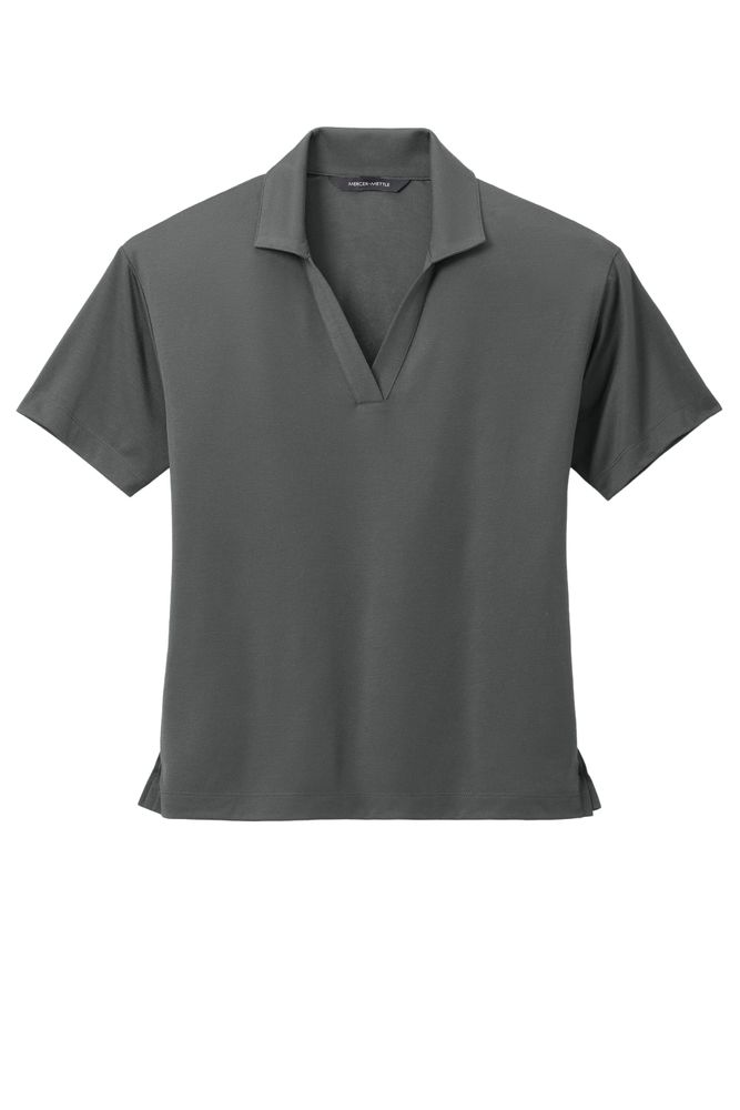 MERCER+METTLE Women's Stretch Jersey Polo MM1015 primary image