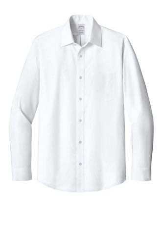 Brooks Brothers Wrinkle-Free Stretch Pinpoint Spread Collar Shirt BB18012 image thumbnail