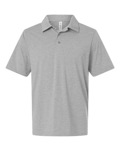 Men's Relay Heathered Stripe Polo - TT125 image thumbnail