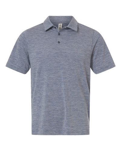 Men's Relay Heathered Stripe Polo - TT125 image thumbnail