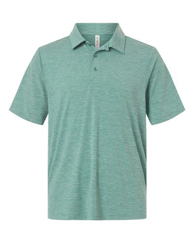 Men's Relay Heathered Stripe Polo - TT125 image thumbnail