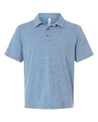 Image of Men's Relay Heathered Stripe Polo - TT125