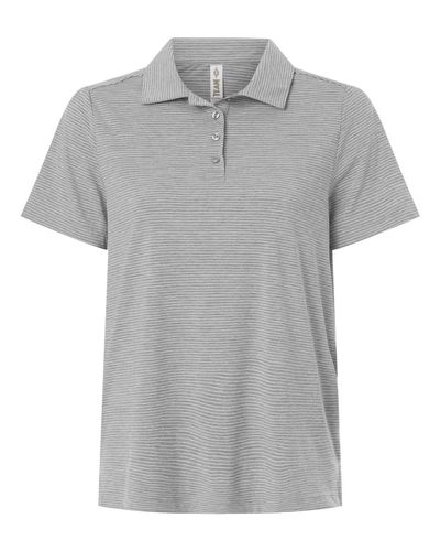 Women's Relay Heathered Stripe Polo - TT125W image thumbnail