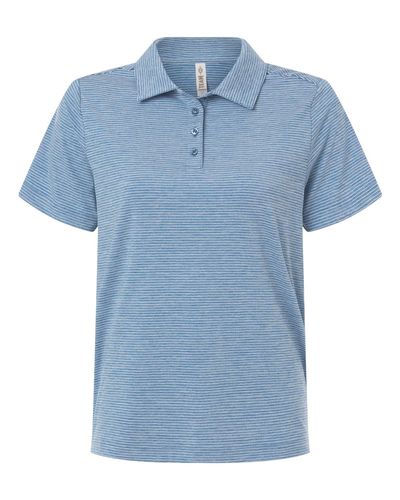 Women's Relay Heathered Stripe Polo - TT125W image thumbnail
