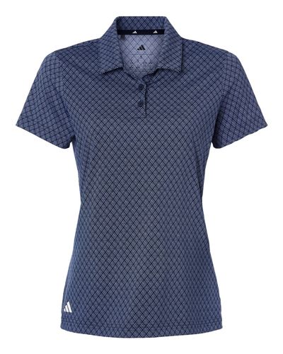 Women's 4-Way Stretch Printed Polo - A717 image thumbnail